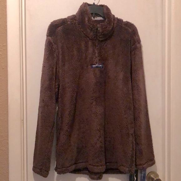 NWT Lauren James Co. Linden Sherpa Pullover in Chocolate Brown size Large. - Picture 2 of 9